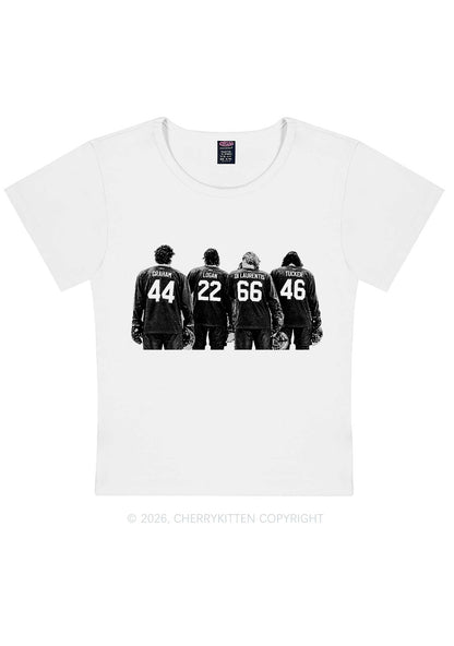 Hockey Crew Y2K Baby Tee Cherrykitten