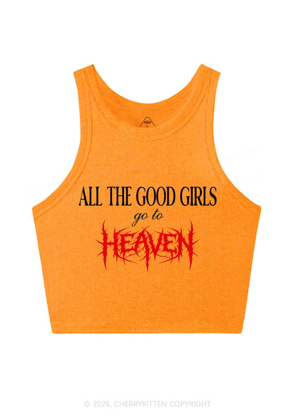 Good Girls Go To Heaven Y2K Crop Tank Top Cherrykitten