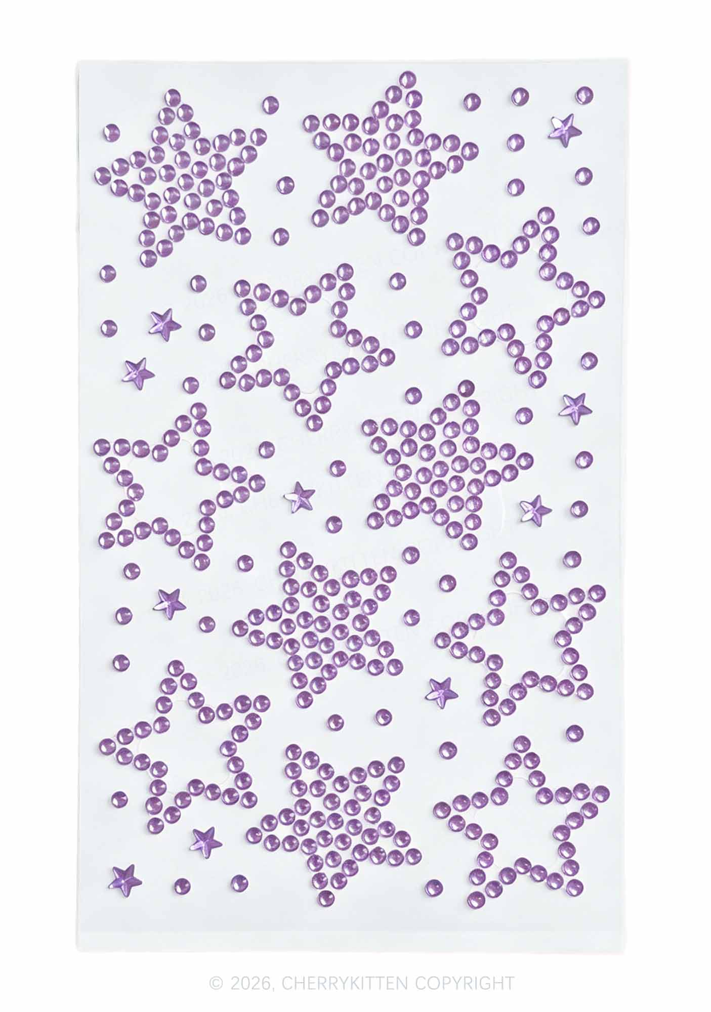 1pc Star Rhinestone Y2K Face Sticker Cherrykitten