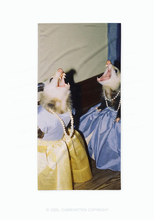 Princess Rats Y2K Beach Towel Cherrykitten