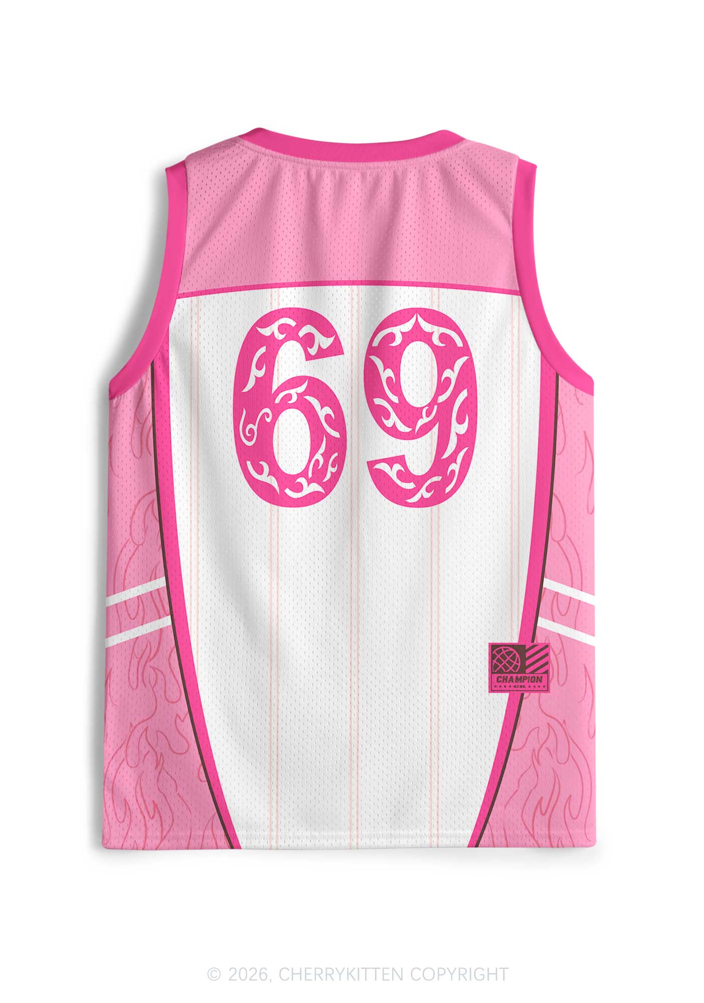 Pink Sorry For Being Hot Lesbian Pride Y2K Sport Jersey Tank Cherrykitten