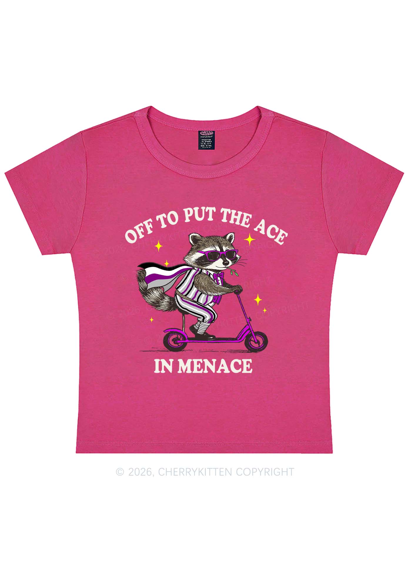 Put The Ace In Menace Pride Y2K Baby Tee Cherrykitten