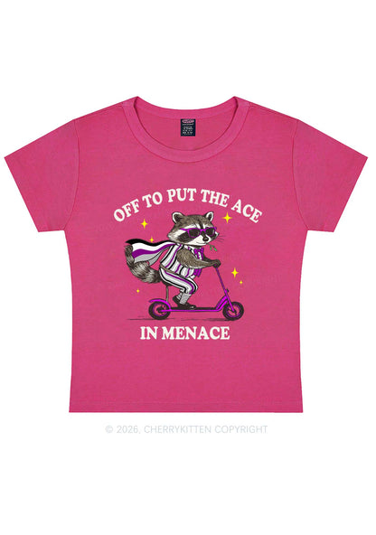Put The Ace In Menace Pride Y2K Baby Tee Cherrykitten