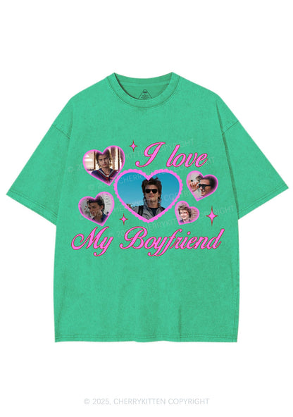 I Love My Boyfriend SH Y2K Shirts Washed Tee Cherrykitten