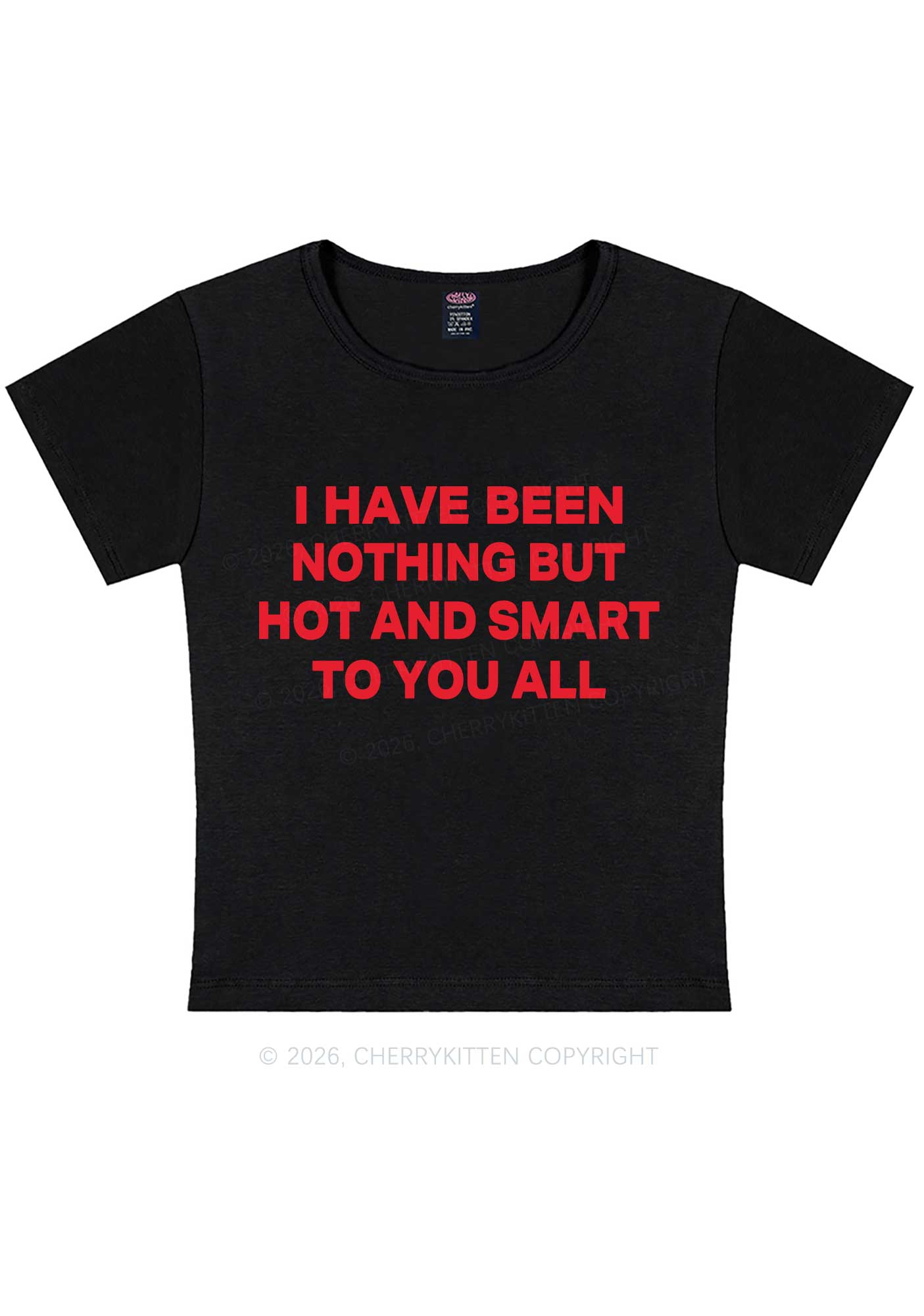 I Have Been Hot And Smart Y2K Baby Tee Cherrykitten