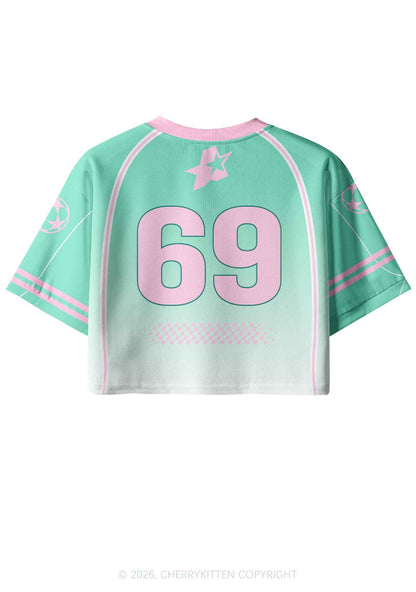 Cool Girls Are Lesbians Pride Y2K Crop Sport Jersey Shirts Cherrykitten