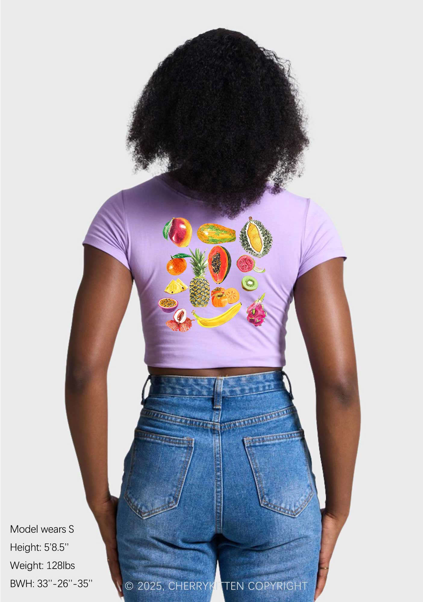 Fruity Two Sides Pride Y2K Baby Tee Cherrykitten