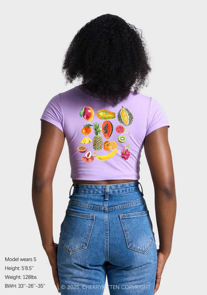 Fruity Two Sides Pride Y2K Baby Tee Cherrykitten