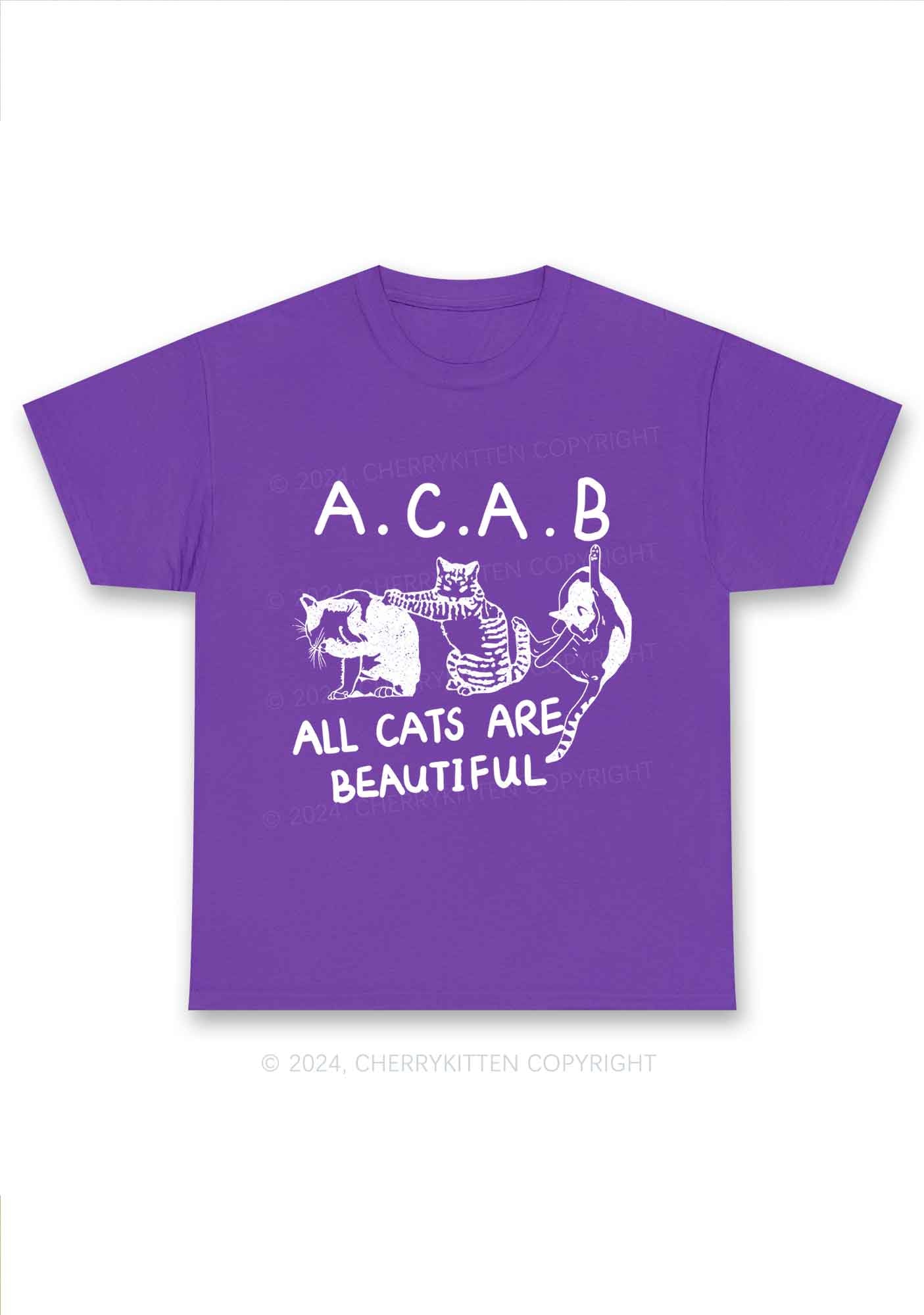 ACAB Cats Y2K Chunky Shirt Cherrykitten