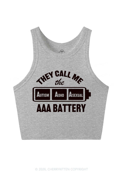 They Call Me AAA Battery Pride Y2K Crop Tank Top Cherrykitten