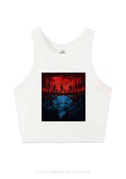 Red Storm Riders Y2K Crop Tank Top Cherrykitten