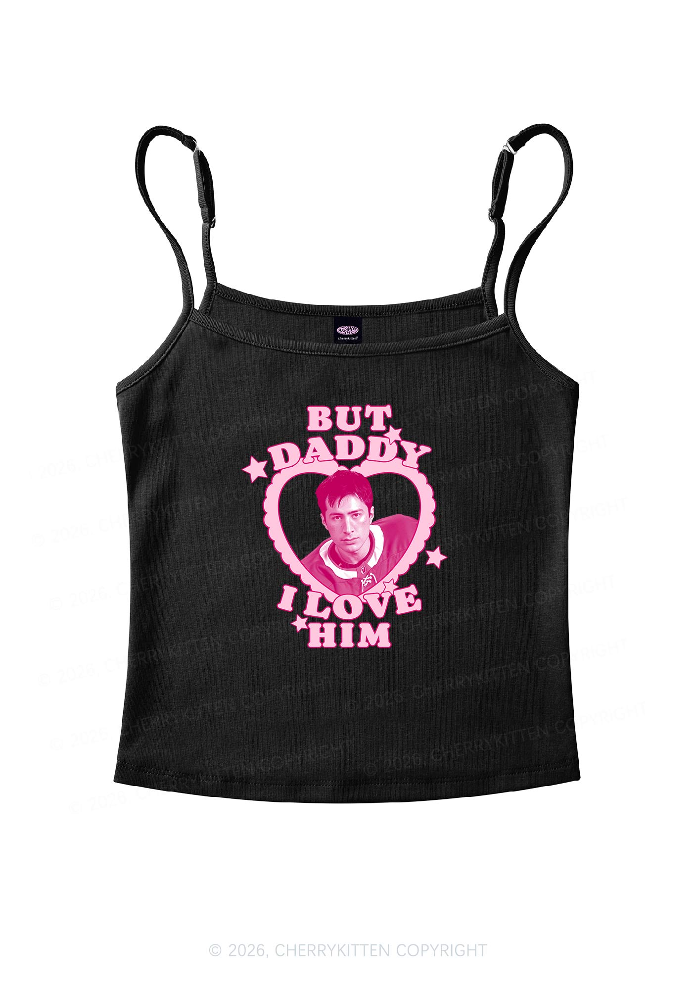 But Daddy I Love HW Y2K Spaghetti Strap Cami Cherrykitten