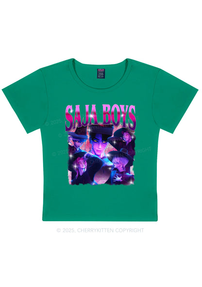 Kpop Boy Group Y2K Baby Tee Cherrykitten