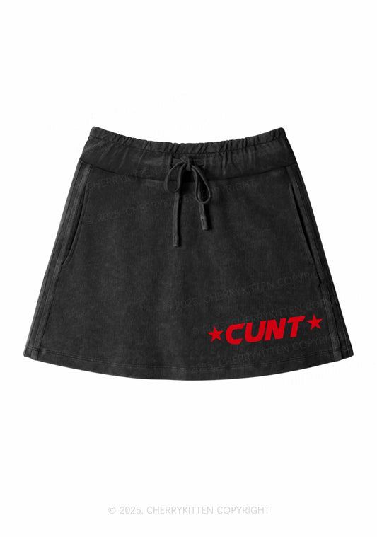 Star Count Y2K Washed Mini Skirts Cherrykitten