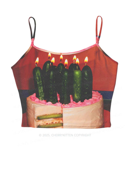 Pickle Cake Y2K Mesh Cami Tank Cherrykitten