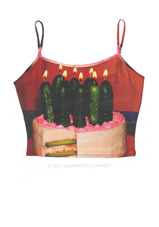 Pickle Cake Y2K Mesh Cami Tank Cherrykitten