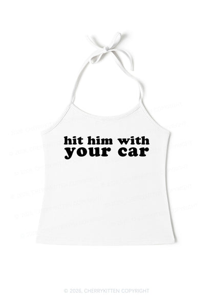 Hit Him Y2K Halter Neck Cami Cherrykitten