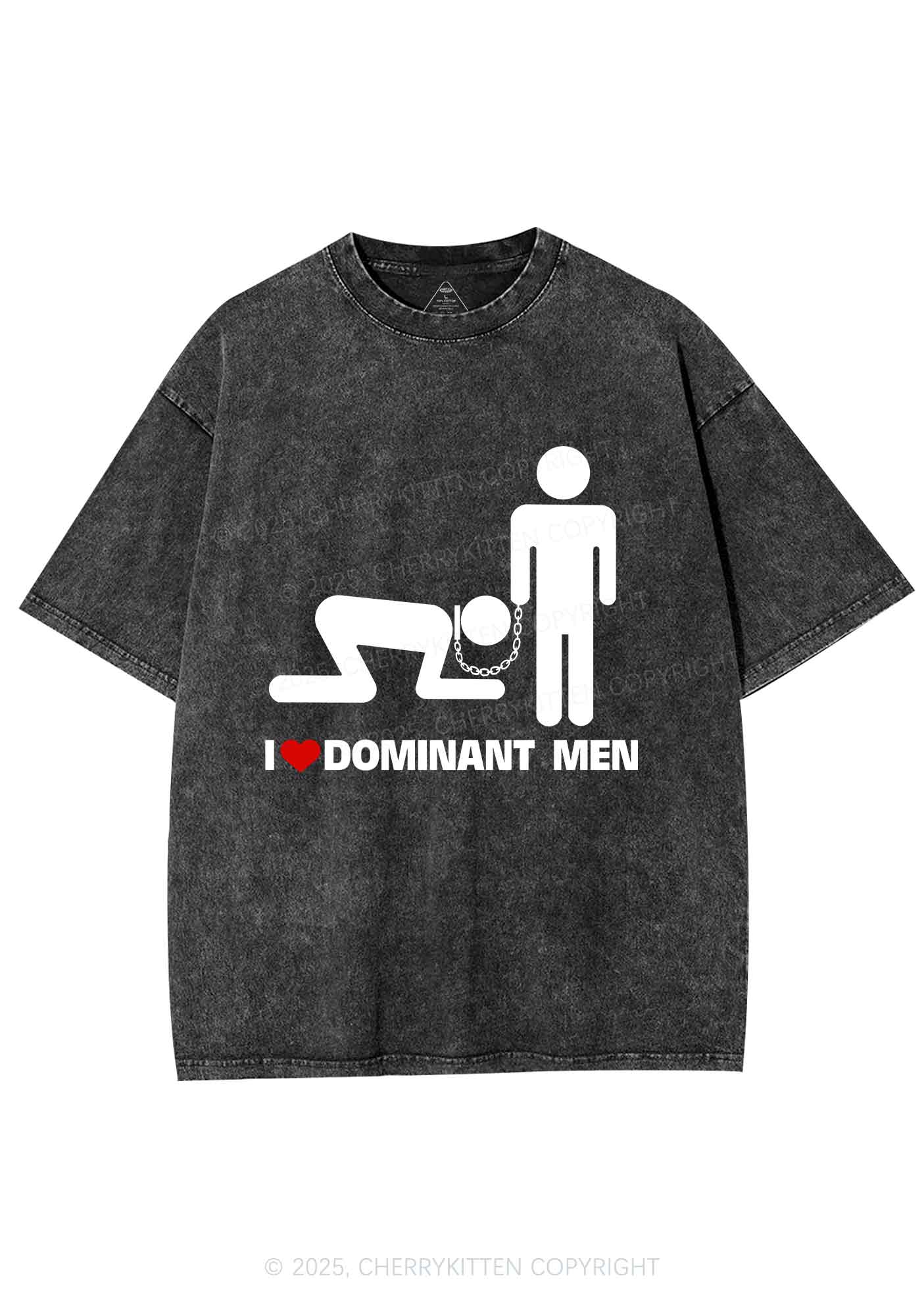 Love D Men Pride Y2K Shirts Washed Tee Cherrykitten