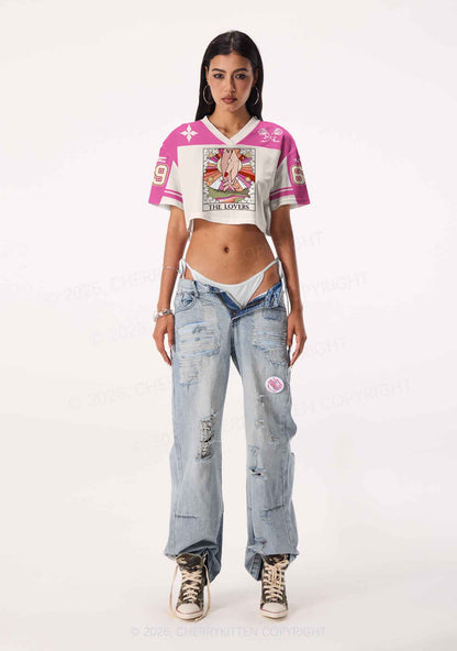 The Lovers Pride Y2K Crop Sport Jersey Shirts Cherrykitten