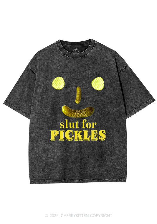 Slxt For Pickles Y2K Shirts Washed Tee Cherrykitten