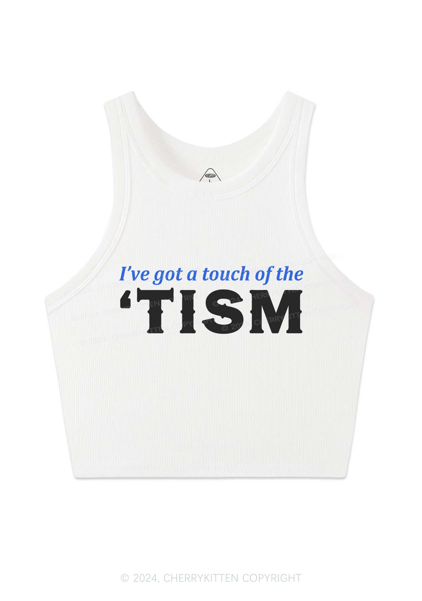 Got A Touch Of TISM Y2K Crop Tank Top Cherrykitten
