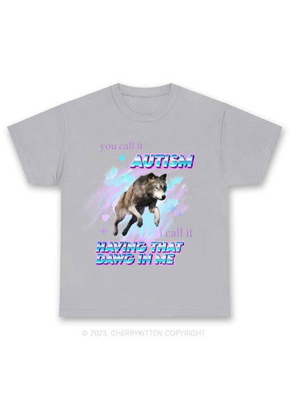 I Have That DAWG In Me Y2K Chunky Shirt Cherrykitten