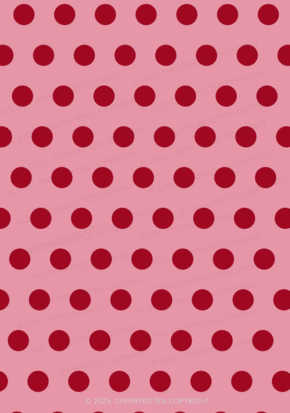 Dotty Red Y2K Print Bikini Set Cherrykitten