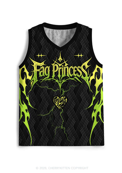 Green Gothic Fag Princess Pride Y2K Sport Jersey Tank Cherrykitten
