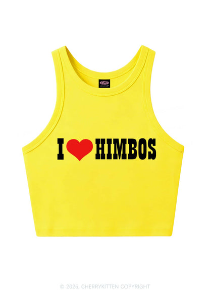 I Love Himbos Y2K Crop Tank Top Cherrykitten