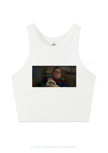 Snack Break Y2K Crop Tank Top Cherrykitten