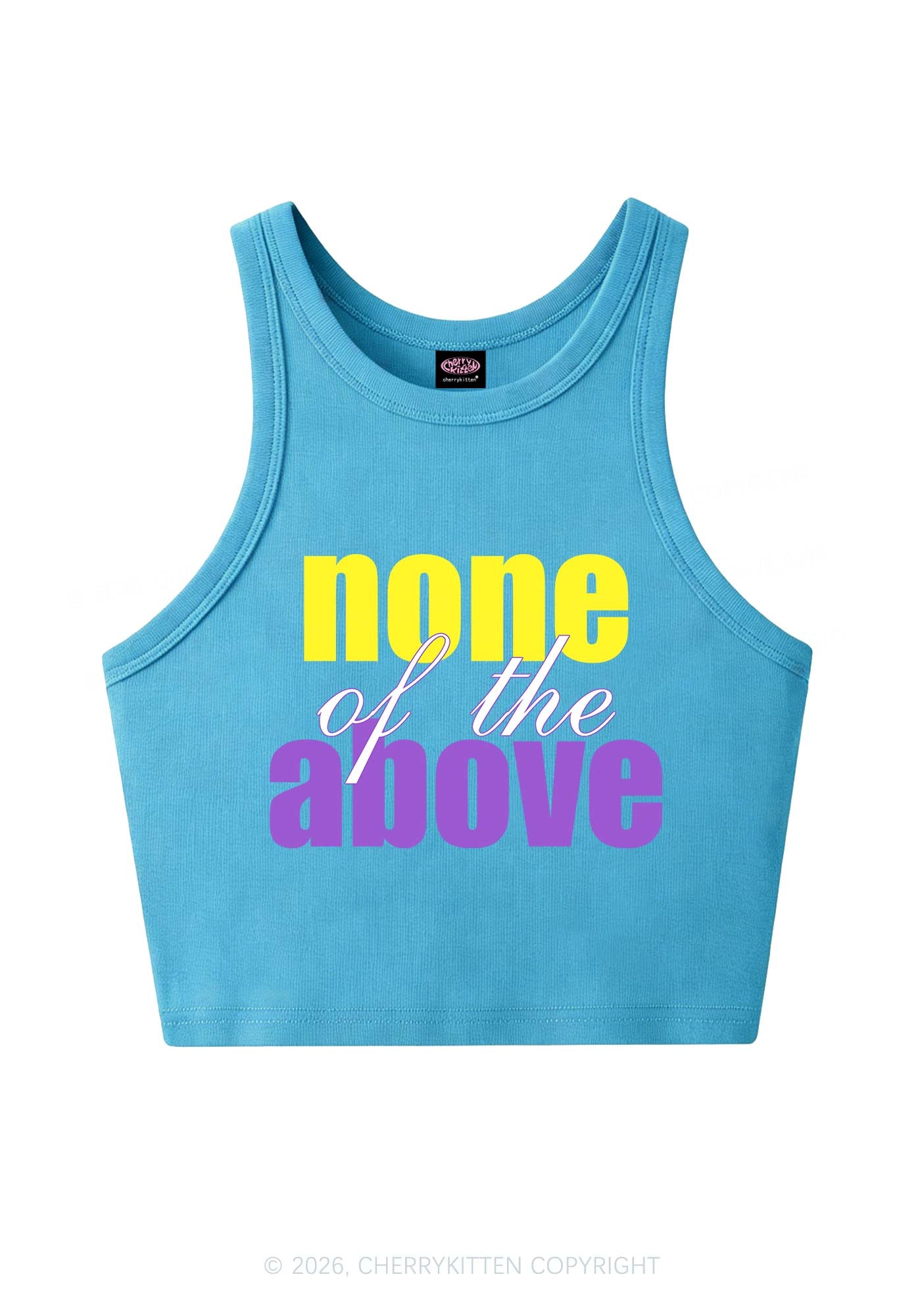 None Of The Above Pride Y2K Crop Tank Top Cherrykitten