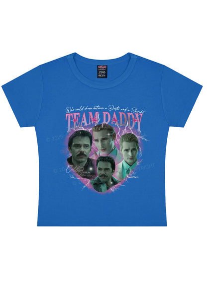 Team Daddy Y2K Baby Tee Cherrykitten