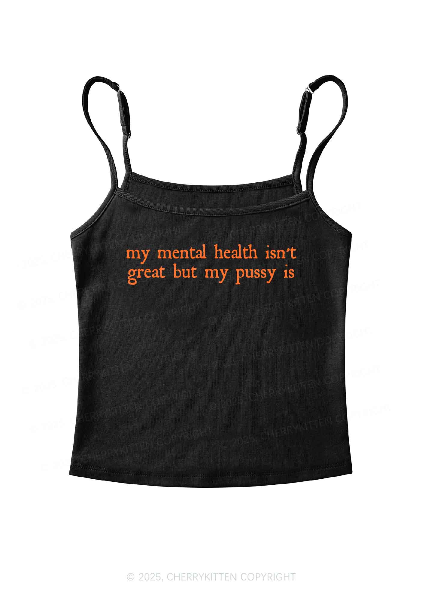 Great Mental Health Y2K Spaghetti Strap Cami Cherrykitten