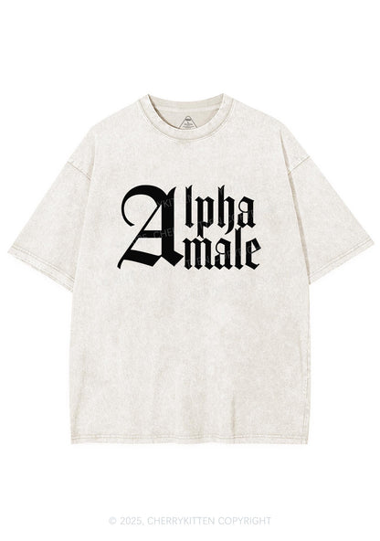 Custom Text Gothic Font Y2K Shirts Washed Tee Cherrykitten