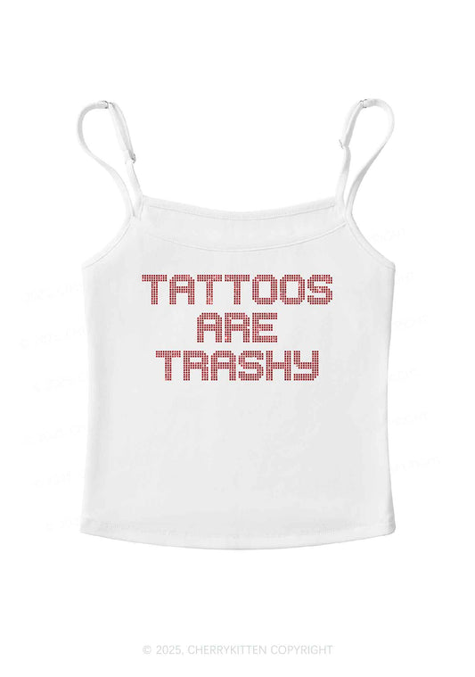 Glitter Tattoos Are Trashy Y2K Spaghetti Strap Cami Cherrykitten