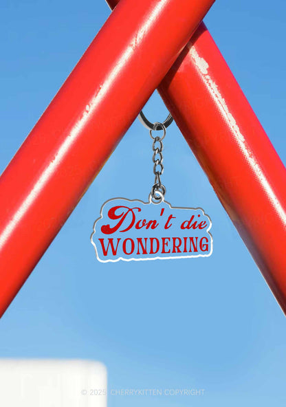 Dont Die Wondering Pride 1Pc Y2K Keychain Cherrykitten