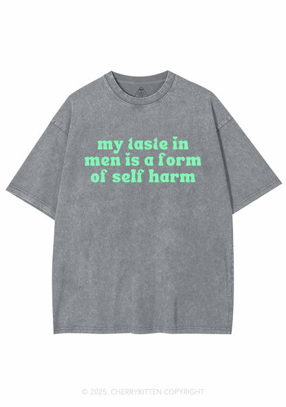 My Taste In Men Y2K Shirts Washed Tee Cherrykitten