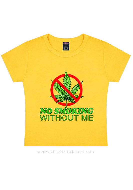 No Smoking Without Me Y2K Baby Tee Cherrykitten