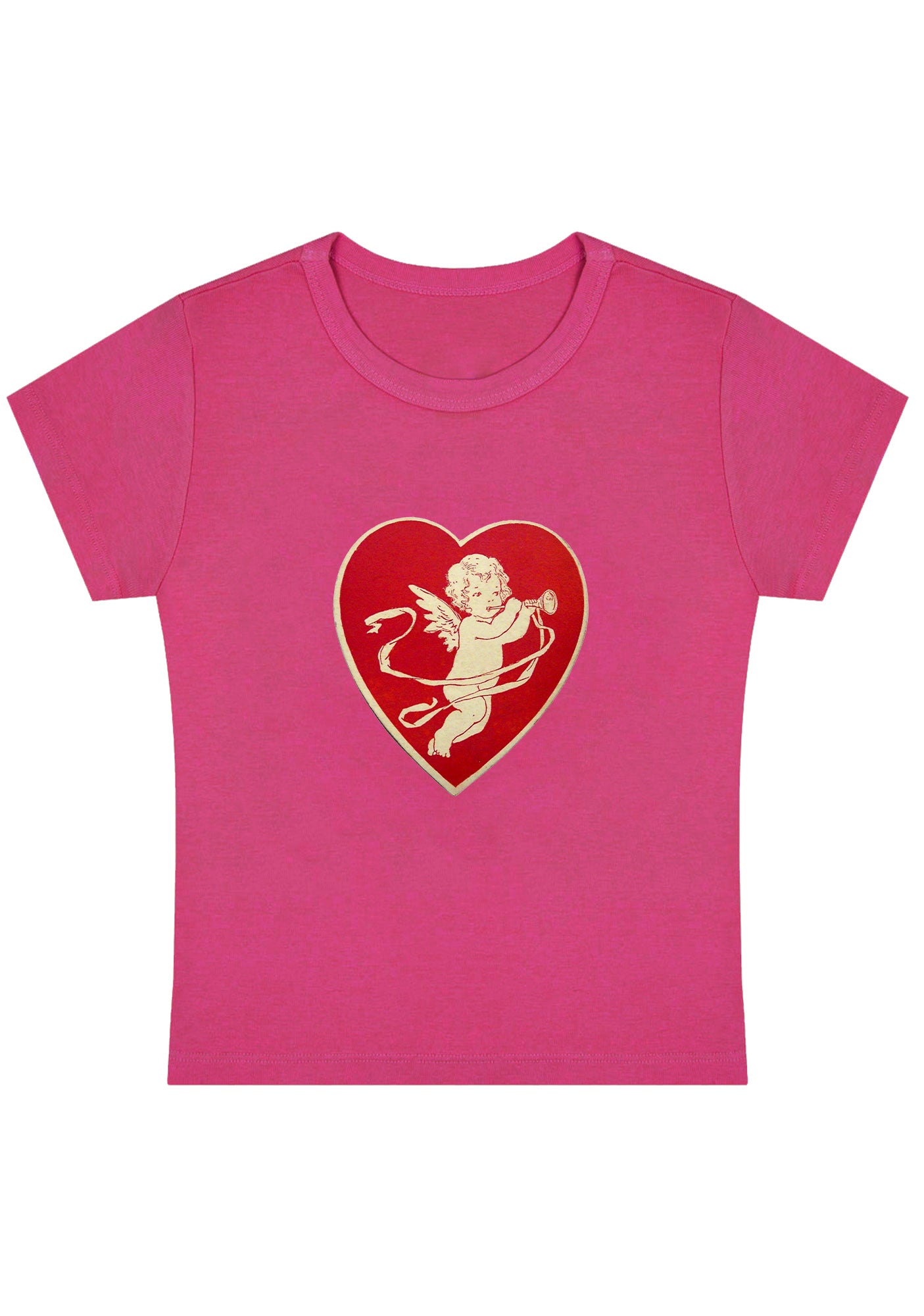 Trumpet Cupid Y2K Baby Tee