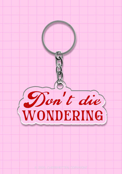 Dont Die Wondering Pride 1Pc Y2K Keychain Cherrykitten