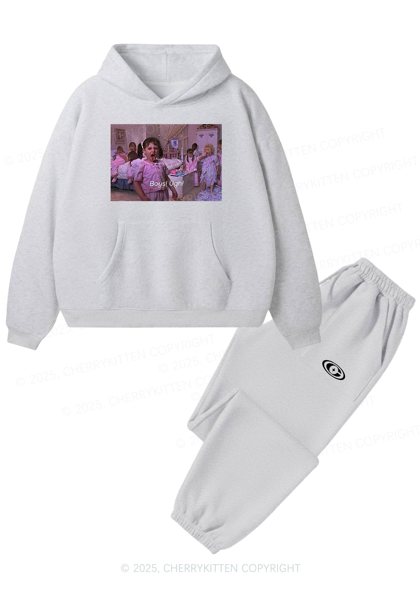 Boys Ugh Y2K Fleece Hoodie Set Cherrykitten