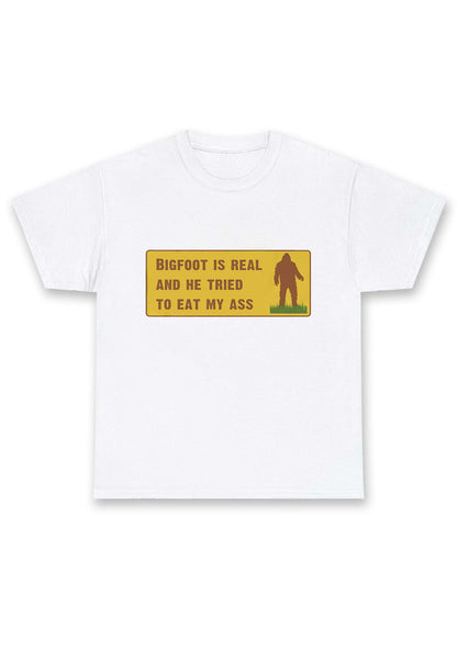 Bigfoot Is Real Chunky Shirt
