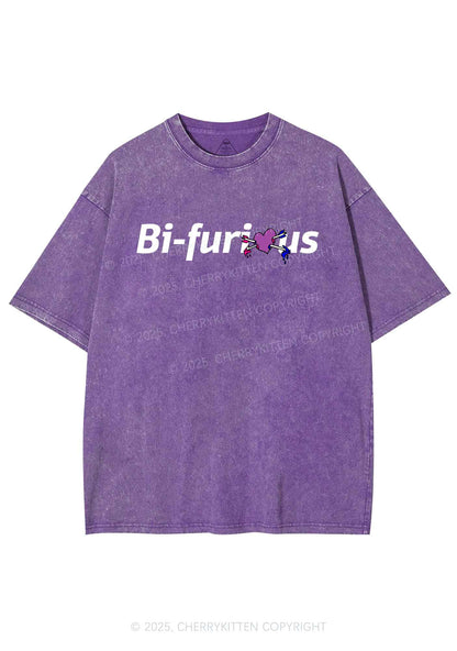 Bifurious Pride Y2K Shirts Washed Tee Cherrykitten