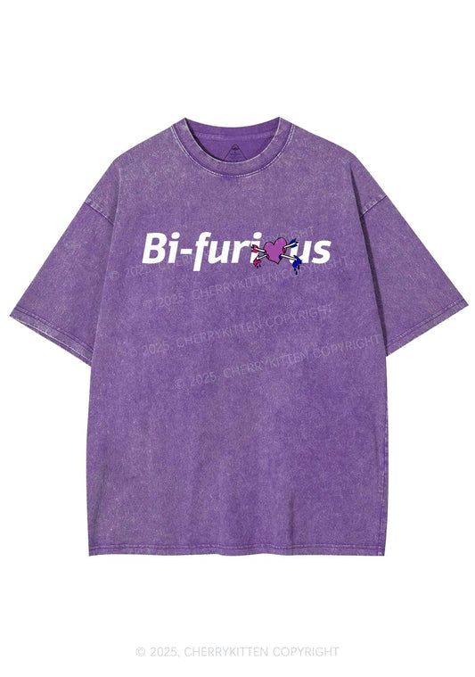 Bifurious Pride Y2K Shirts Washed Tee Cherrykitten