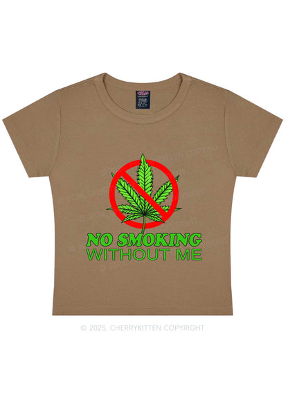 No Smoking Without Me Y2K Baby Tee Cherrykitten