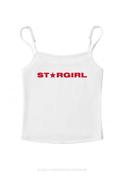Red Stargirl Y2K Spaghetti Strap Cami Cherrykitten