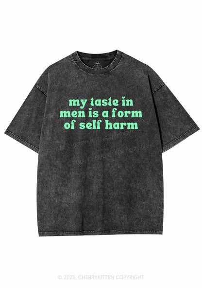 My Taste In Men Y2K Shirts Washed Tee Cherrykitten