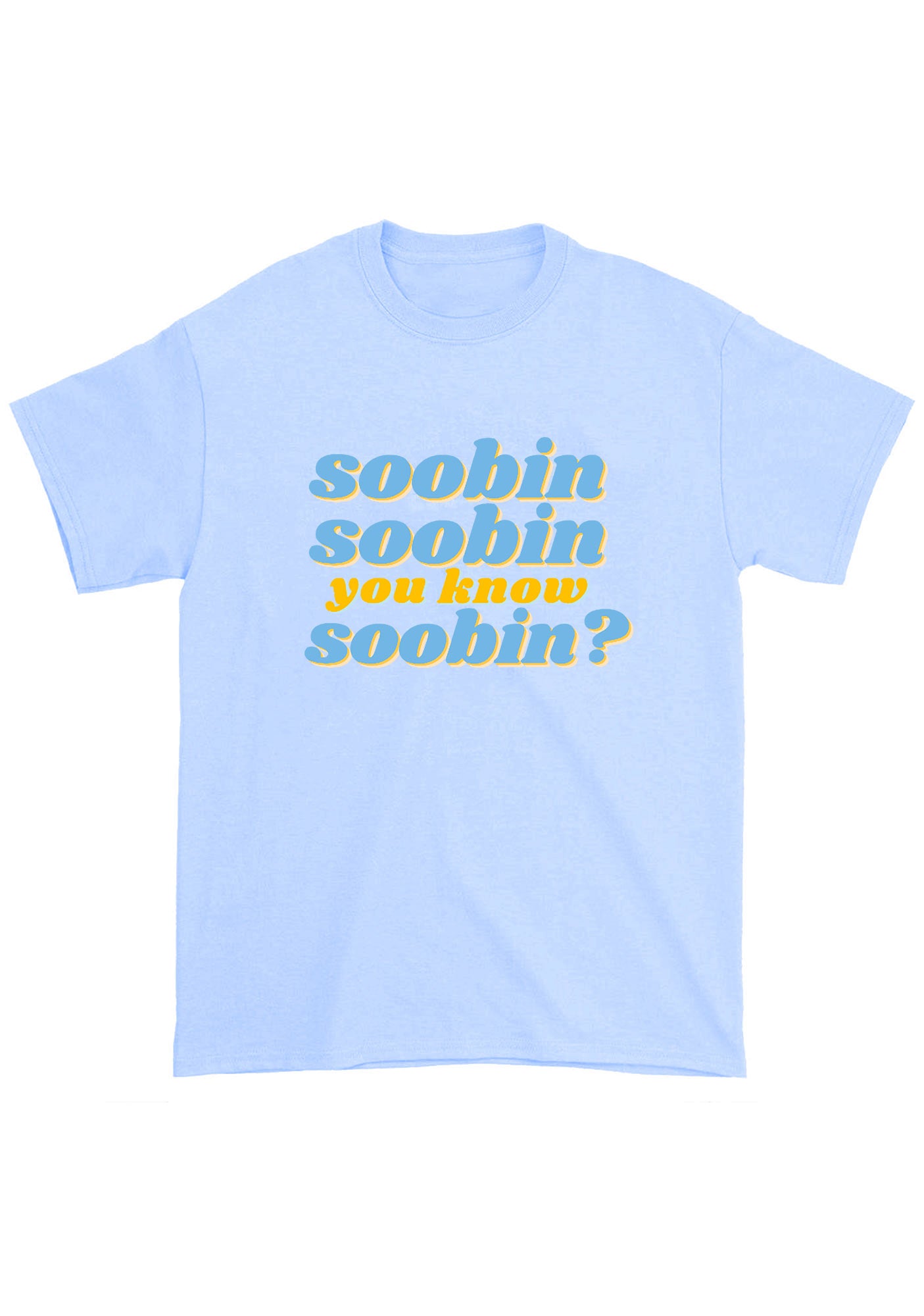 You Know Soobin Txt Kpop Chunky Shirt