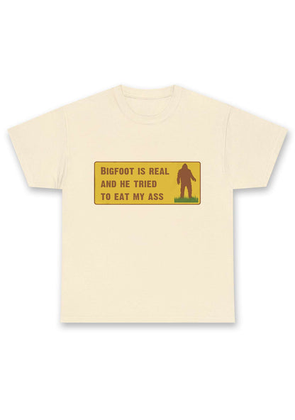 Bigfoot Is Real Chunky Shirt