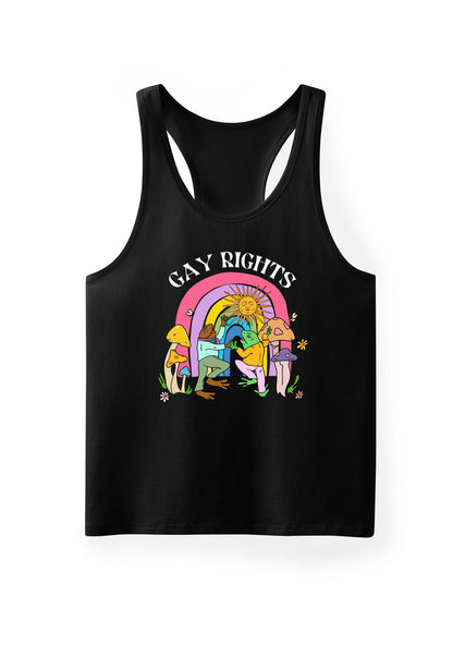 Gay Rights Pride Y2K Men Racerback Tank Top Cherrykitten